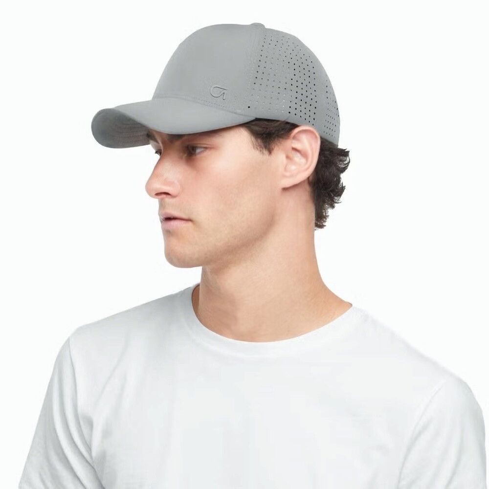 NWT GapFit Unisex Adjustable Hydro Breathable Performance Hat Gray One Size (B5)